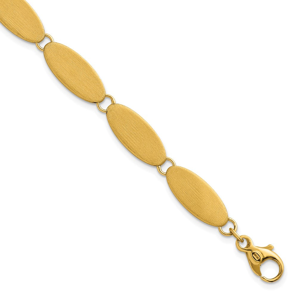 Brushed Fancy Link 8mm Bracelet 7"