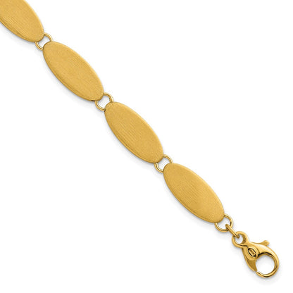Brushed Fancy Link 8mm Bracelet 7"
