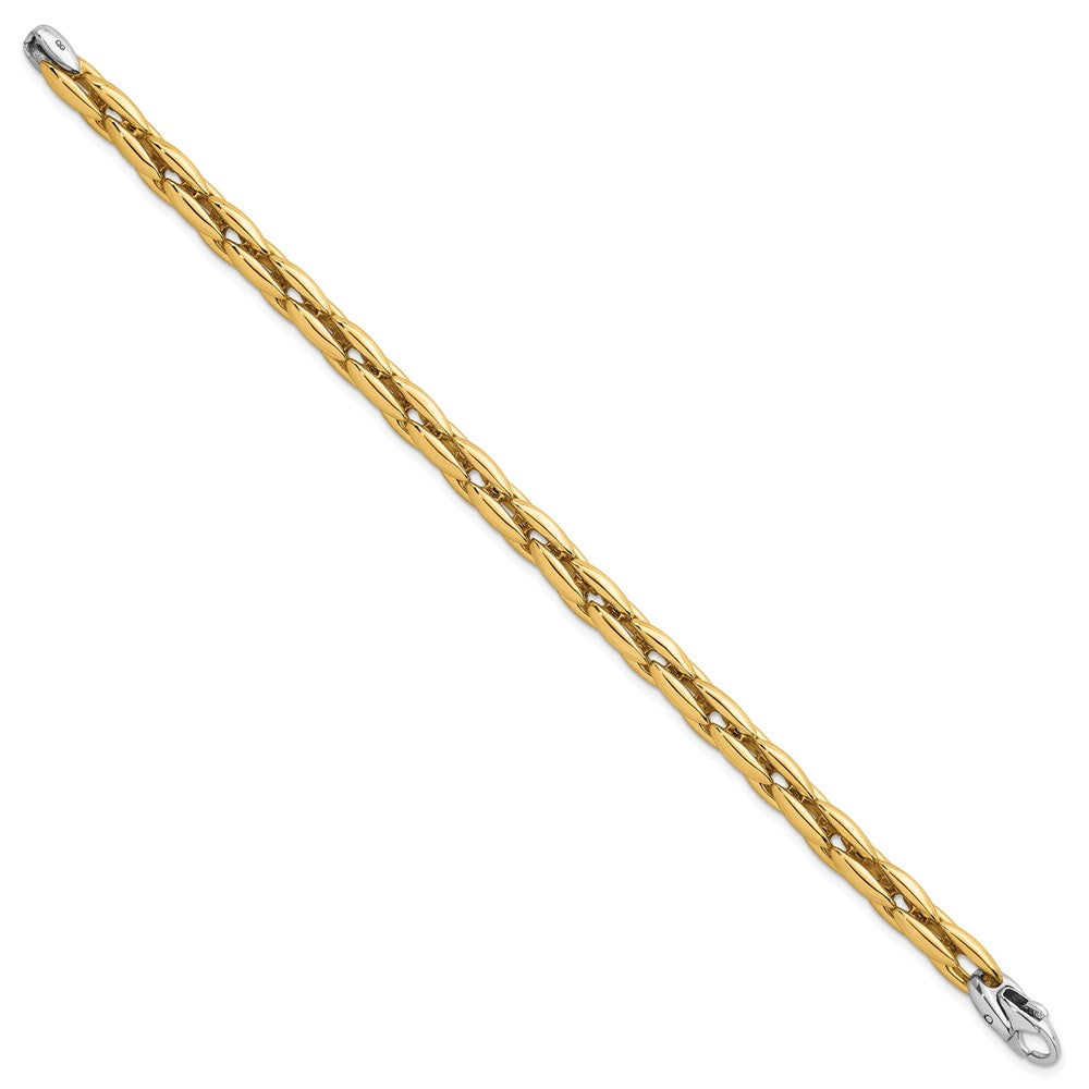Polished Fancy Link 6.75mm Bracelet 7.25"