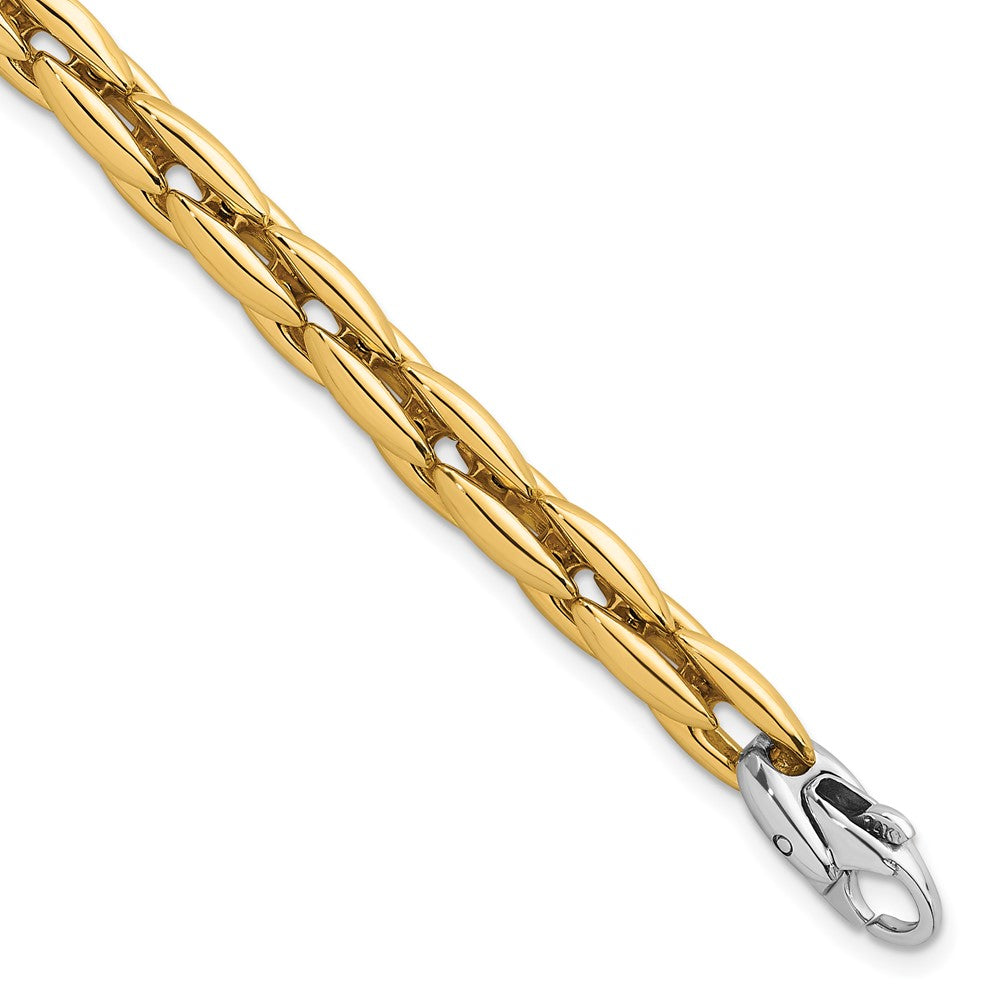 Polished Fancy Link 6.75mm Bracelet 7.25"