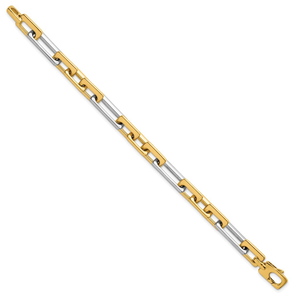 Polished Fancy Square And Rectangle 8mm Bracelet 7.25"