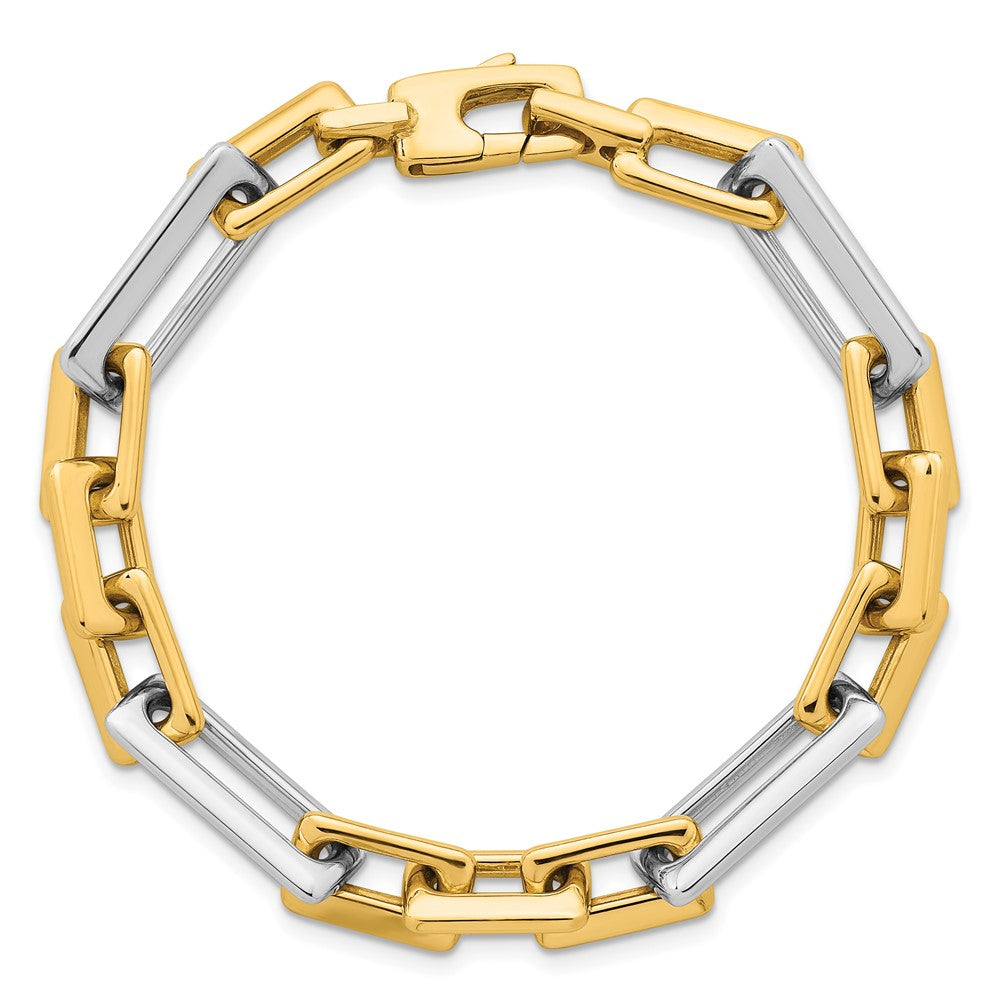 Polished Fancy Square And Rectangle 8mm Bracelet 7.25"