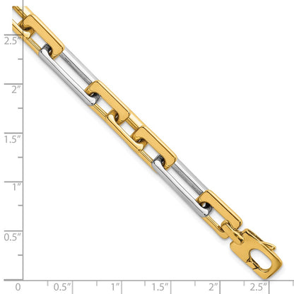 Polished Fancy Square And Rectangle 8mm Bracelet 7.25"