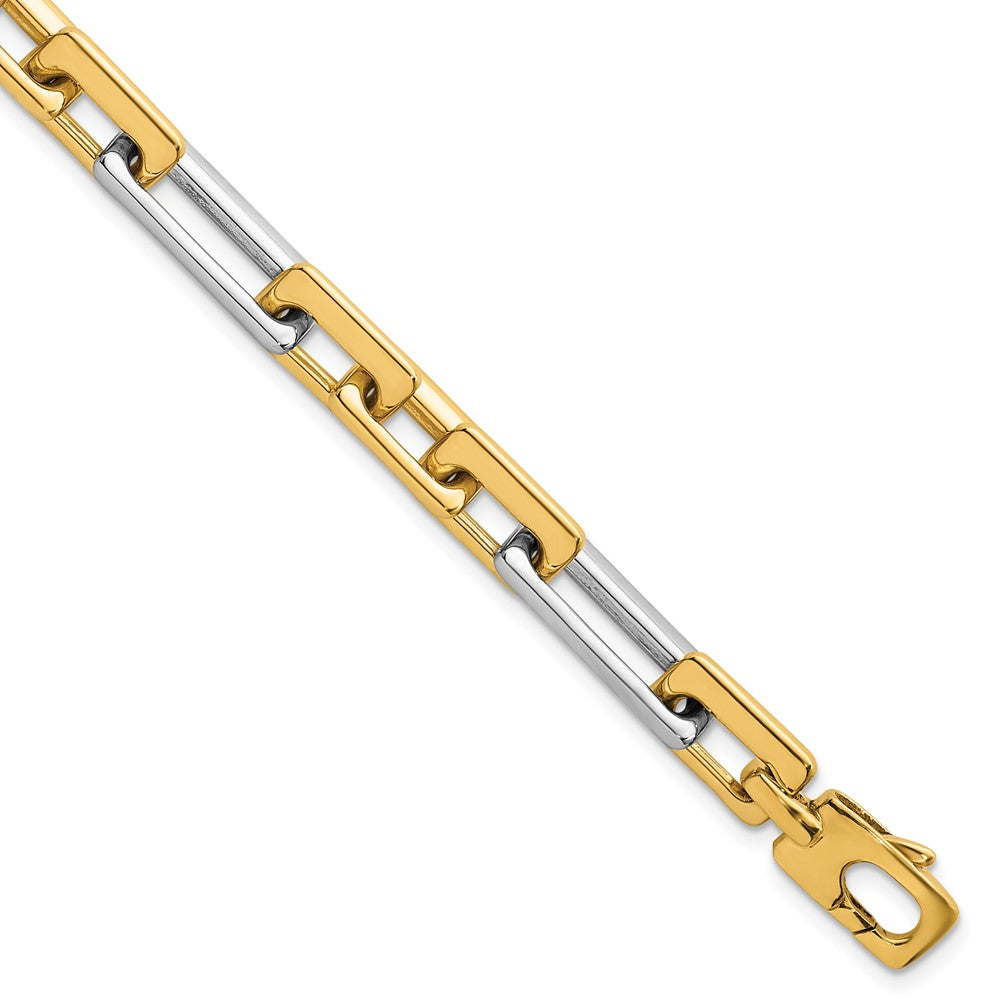 Polished Fancy Square And Rectangle 8mm Bracelet 7.25"
