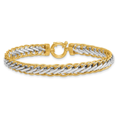 Polished Fancy Link Bracelet 7.5" - 7.6mm