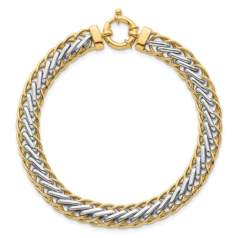 Polished Fancy Link Bracelet 7.5" - 7.6mm