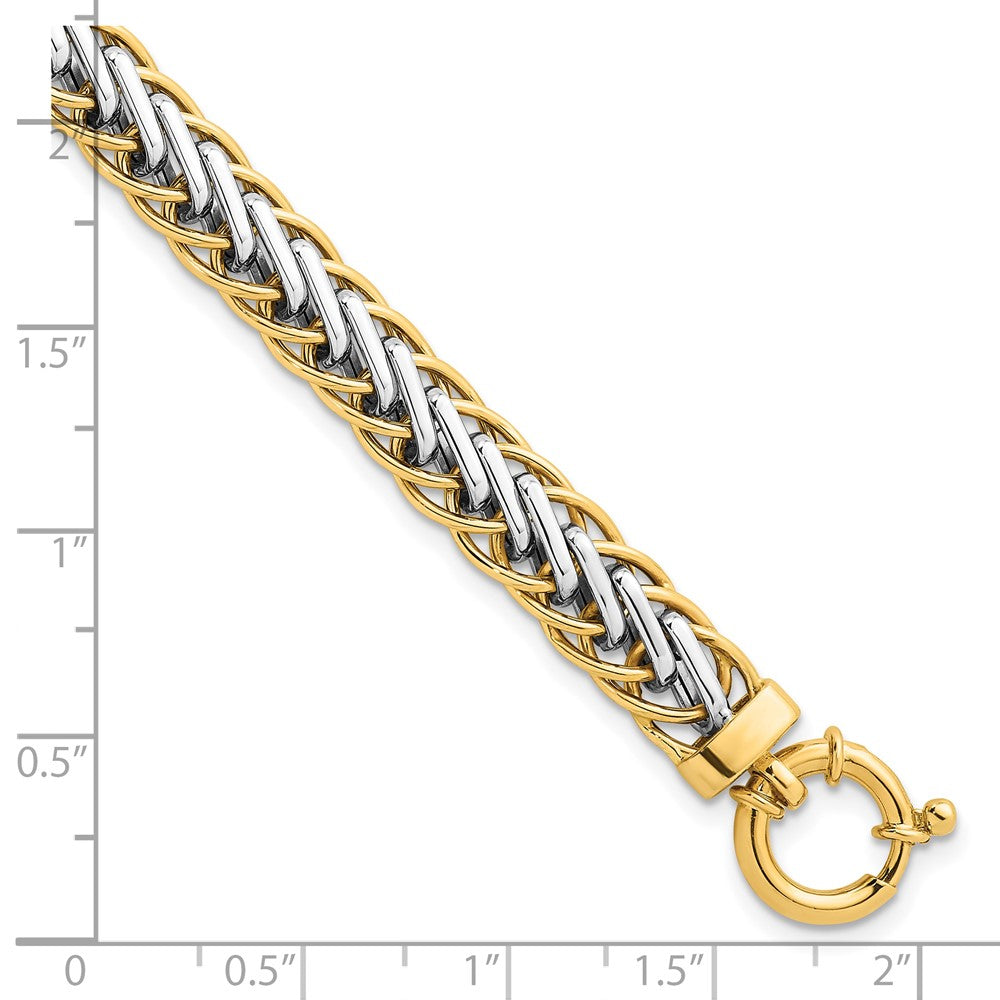 Polished Fancy Link Bracelet 7.5" - 7.6mm