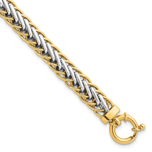Polished Fancy Link Bracelet 7.5" - 7.6mm