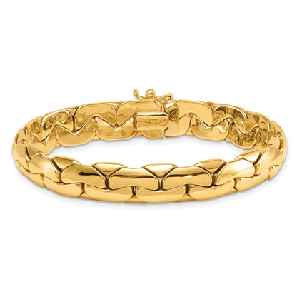 Polished Fancy Link Bracelet 7.5" - 9.3mm