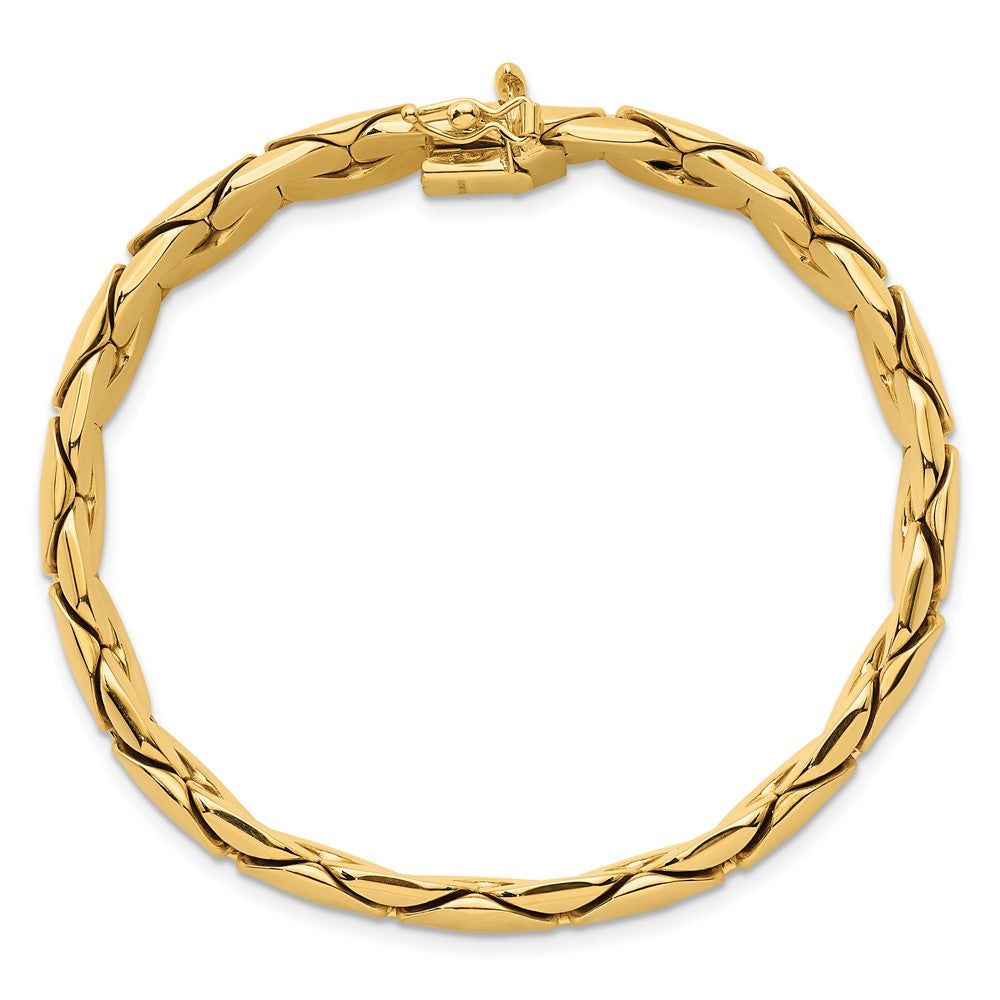 Polished Fancy Link Bracelet 7.5" - 9.3mm