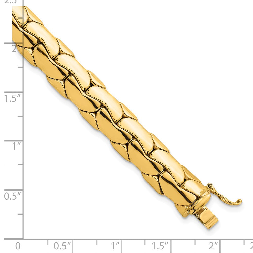 Polished Fancy Link Bracelet 7.5" - 9.3mm