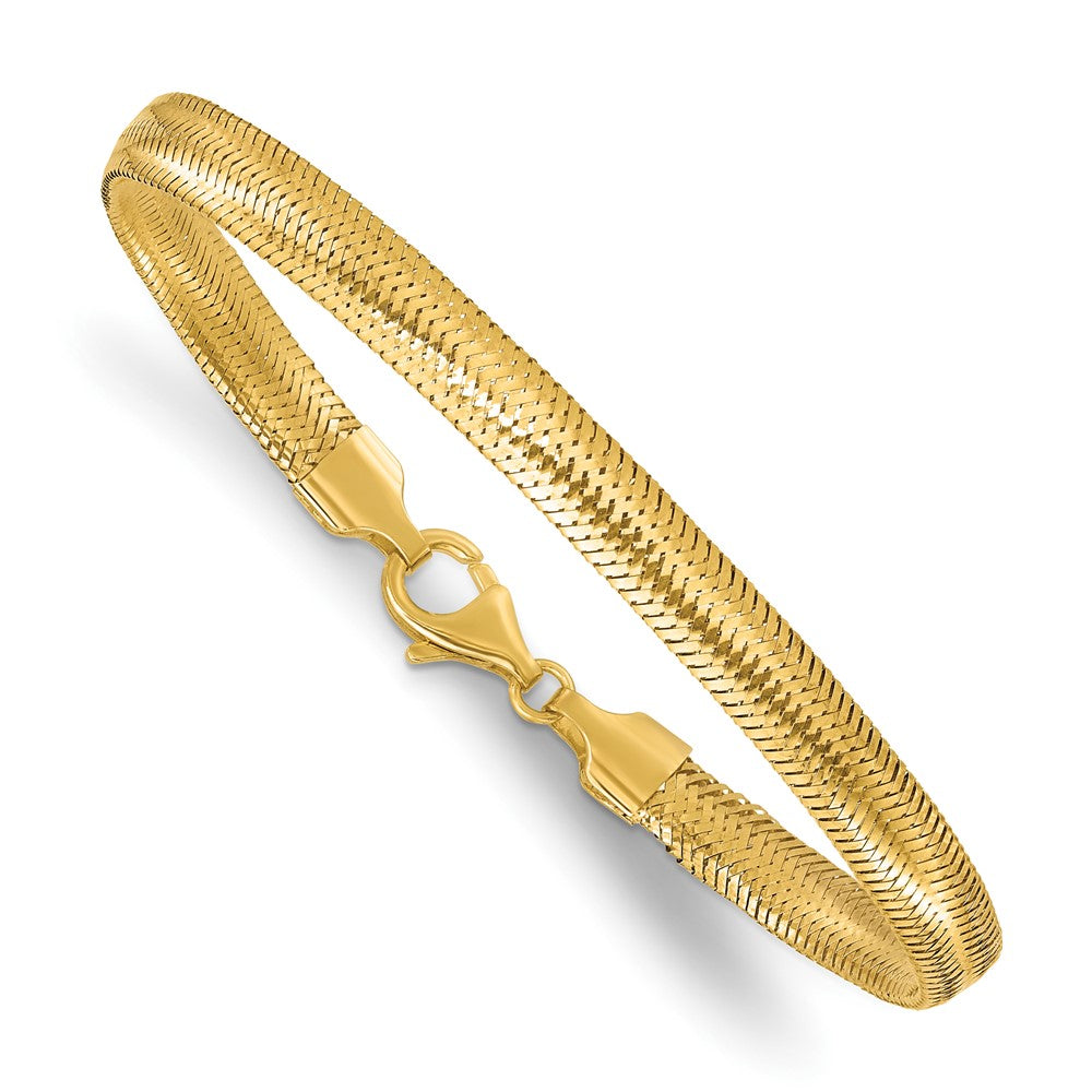 Polished Mesh Bracelet 7.5" - 6.13mm