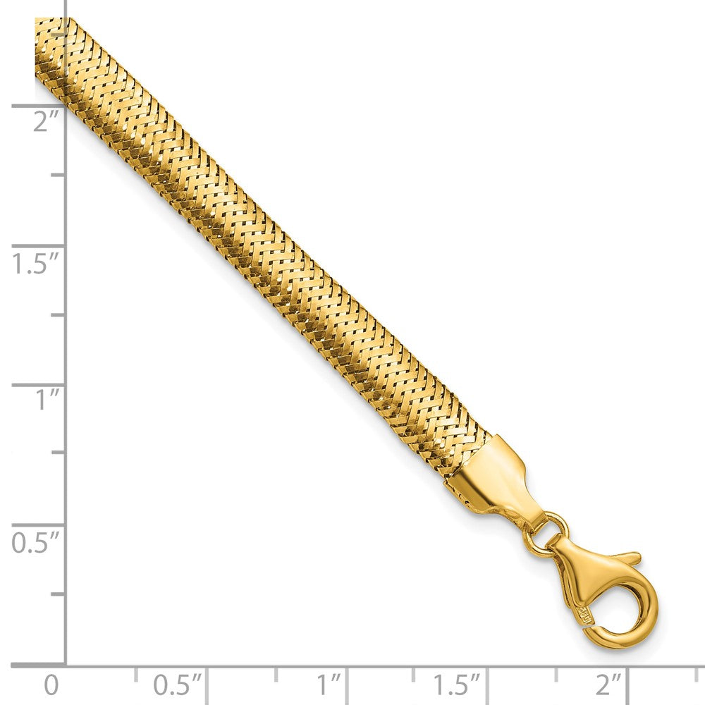 Polished Mesh Bracelet 7.5" - 6.13mm