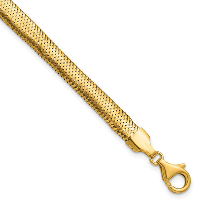 Polished Mesh Bracelet 7.5" - 6.13mm