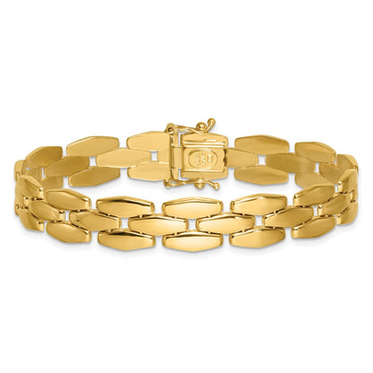 Polished Fancy Link Bracelet 7.5" - 10.82mm