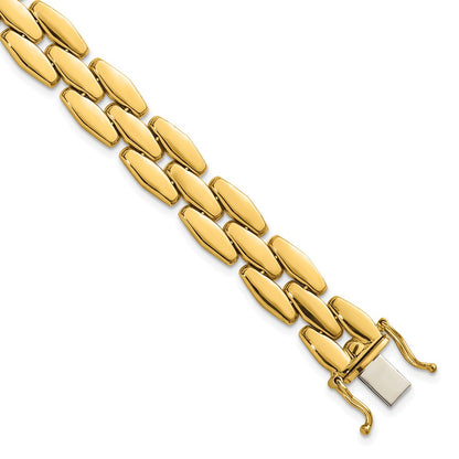 Polished Fancy Link Bracelet 7.5" - 10.82mm