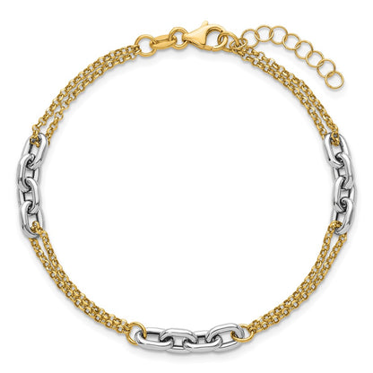 Polished w/1in ext. Bracelet - 5mm