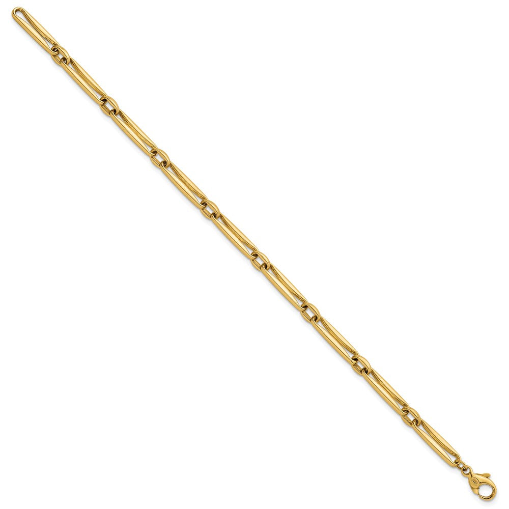 Polished Fancy Long Link 5mm Bracelet 7.5"