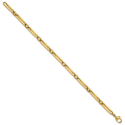 Polished Fancy Long Link 5mm Bracelet 7.5"