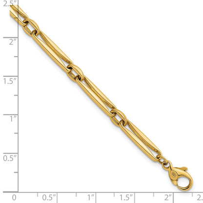 Polished Fancy Long Link 5mm Bracelet 7.5"