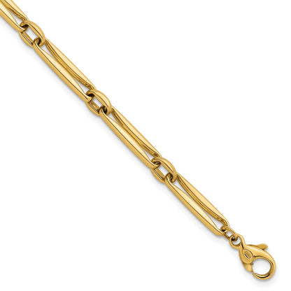 Polished Fancy Long Link 5mm Bracelet 7.5"