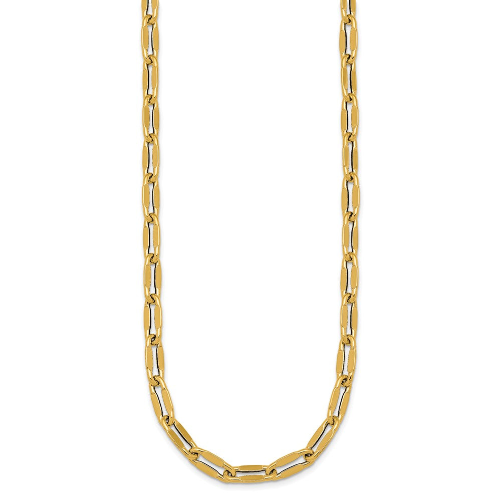 Polished Flat Fancy Link 18 Necklace 18"