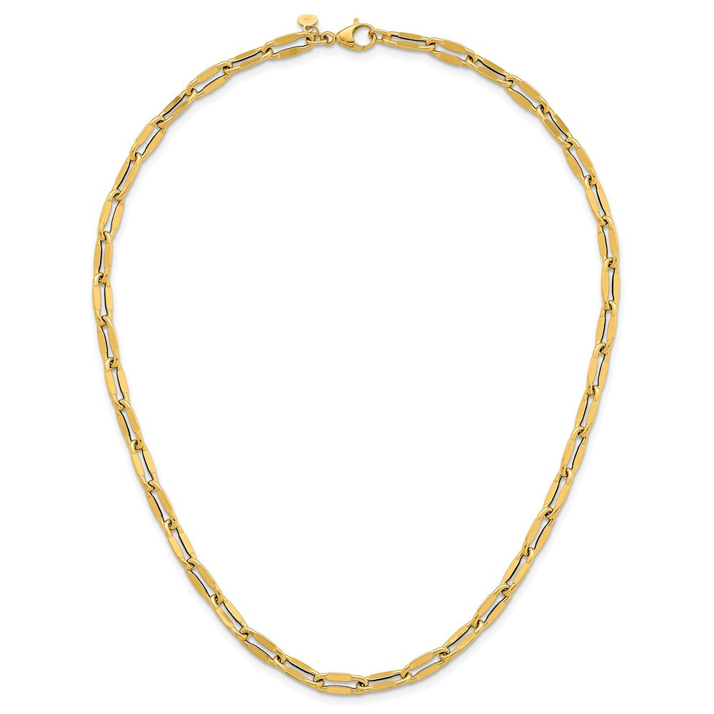 Polished Flat Fancy Link 18 Necklace 18"