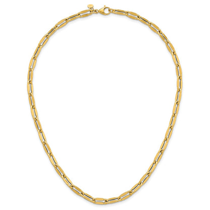 Polished Flat Fancy Link 18 Necklace 18"