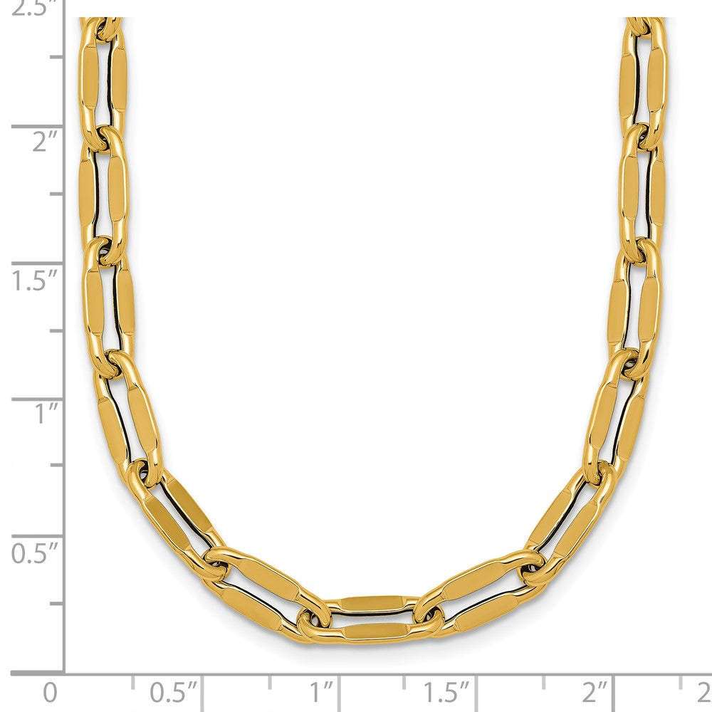 Polished Flat Fancy Link 18 Necklace 18"