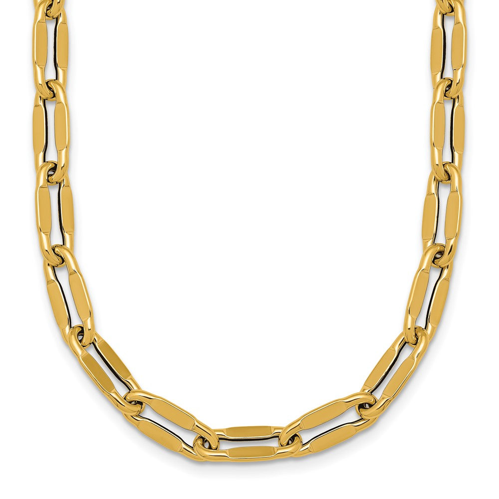 Polished Flat Fancy Link 18 Necklace 18"