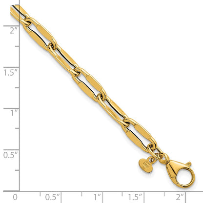 Polished Flat Fancy Link Bracelet 7.5"