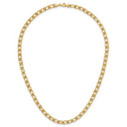 Polished 5.0mm Fancy Link Necklace 17"