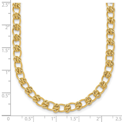 Polished 5.0mm Fancy Link Necklace 17"