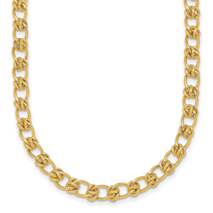 Polished 5.0mm Fancy Link Necklace 17"