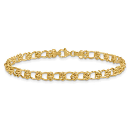 Polished 5.0mm Fancy Link Bracelet 7.5"