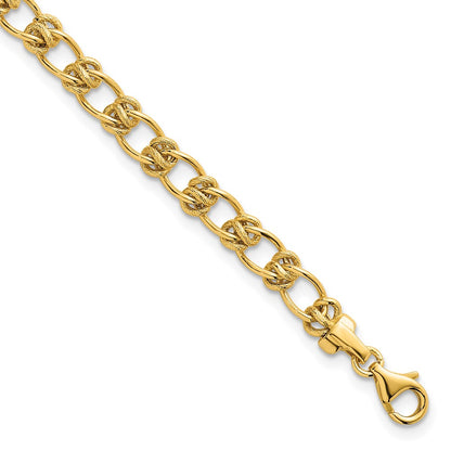 Polished 5.0mm Fancy Link Bracelet 7.5"