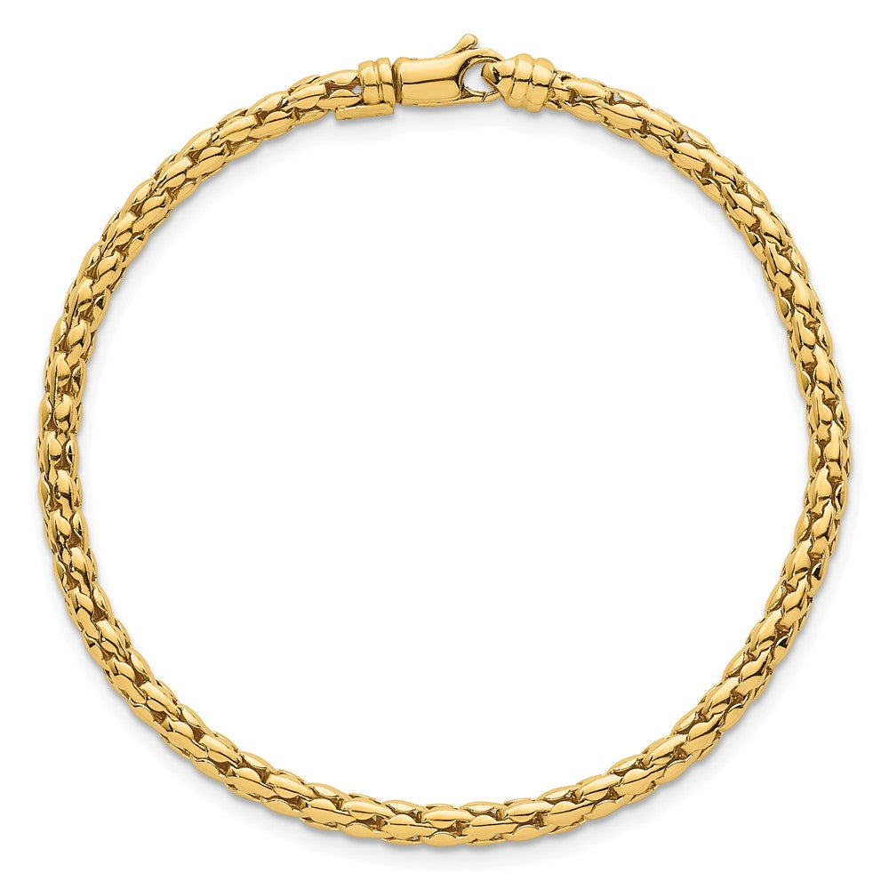 Polished Fancy 3.5mm Bracelet 7.25"