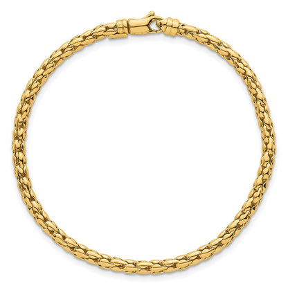 Polished Fancy 3.5mm Bracelet 7.25"