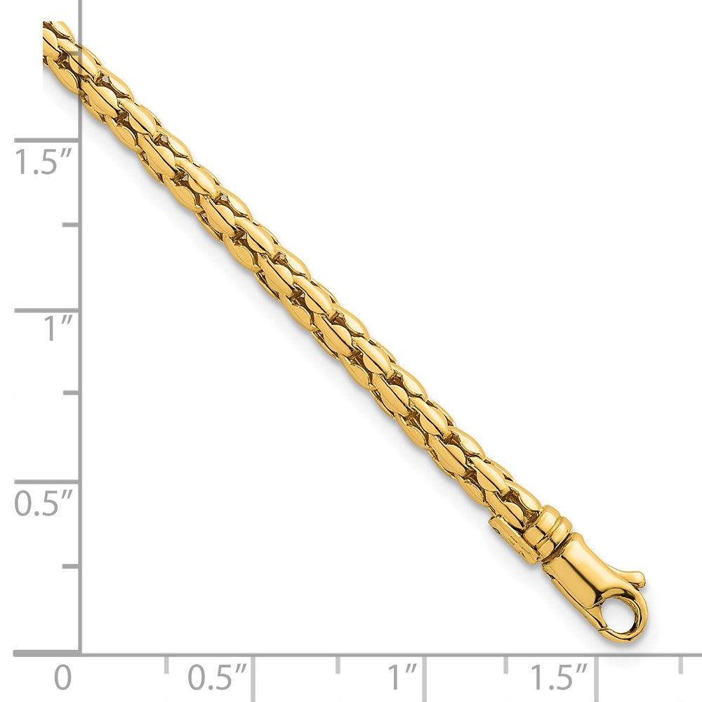 Polished Fancy 3.5mm Bracelet 7.25"