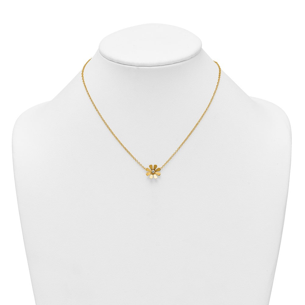 Polished Daisy With 2in Ext Necklace
