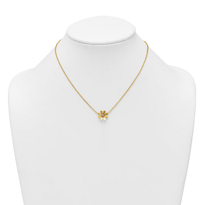 Polished Daisy With 2in Ext Necklace