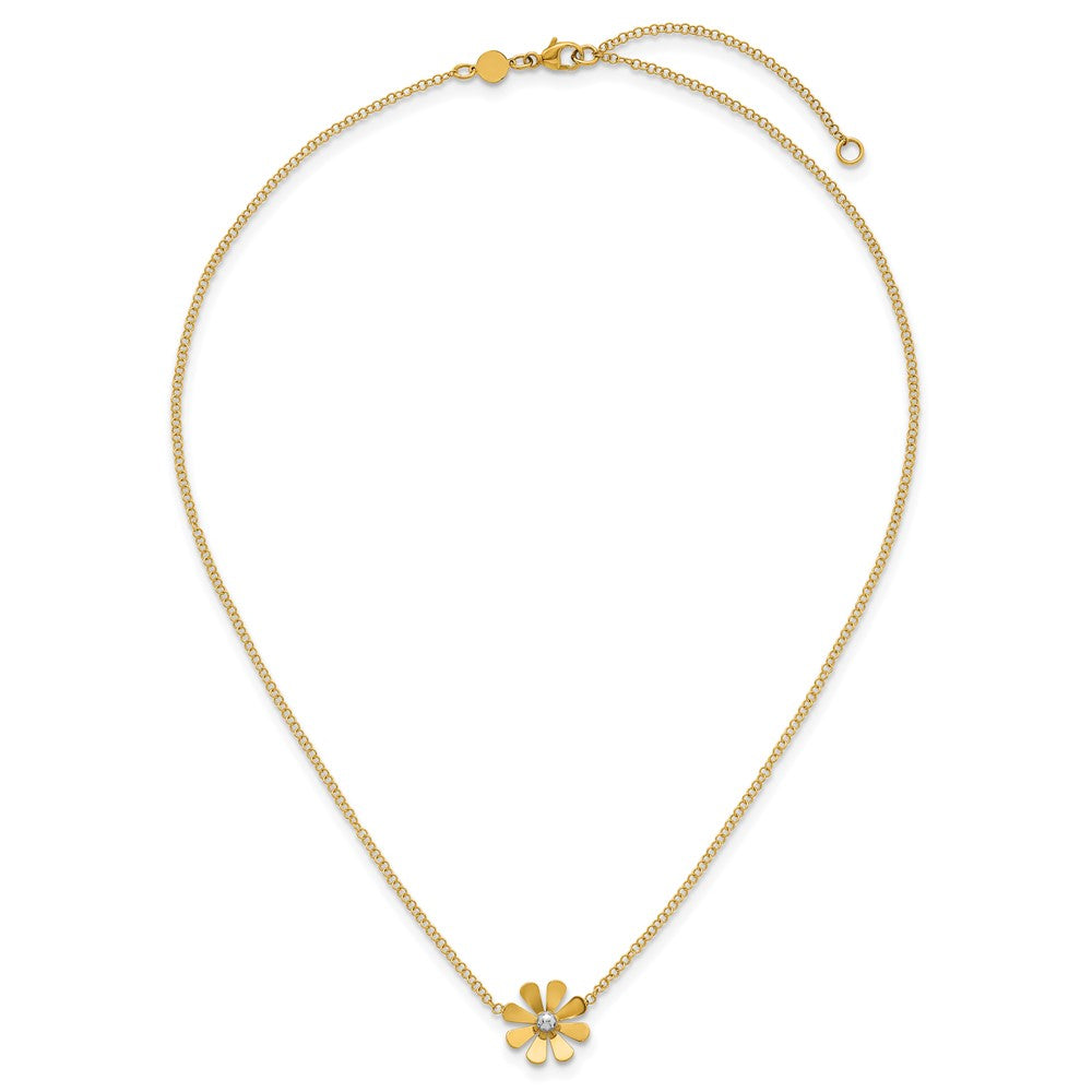 Polished Daisy With 2in Ext Necklace