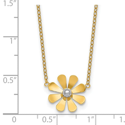 Polished Daisy With 2in Ext Necklace