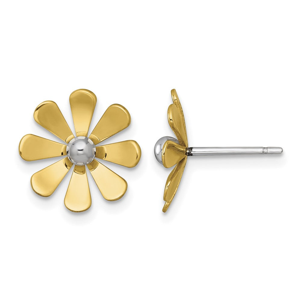 Polished Daisy Post Earrings