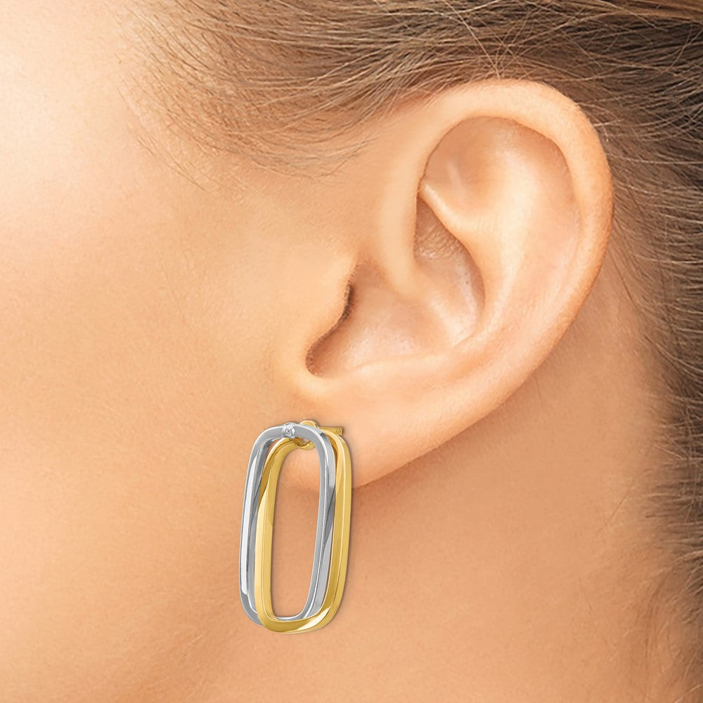 Fancy Versatile Rectangle Post Earrings