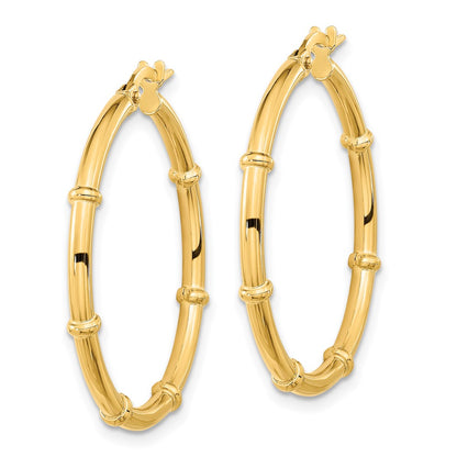 Polished Fancy Hoop Earrings - 2mm, 1.93-2.1g