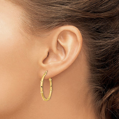 Polished Fancy Hoop Earrings - 2mm, 1.93-2.1g
