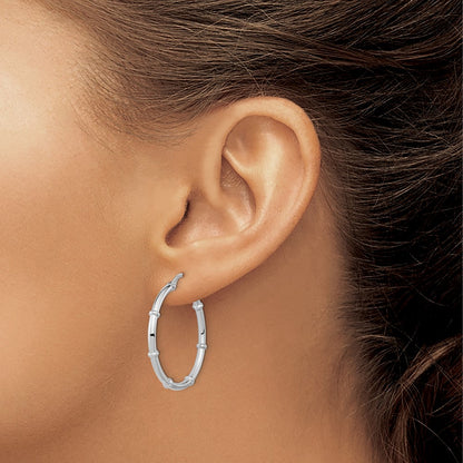 Polished Fancy Hoop Earrings - 2mm, 1.93-2.1g