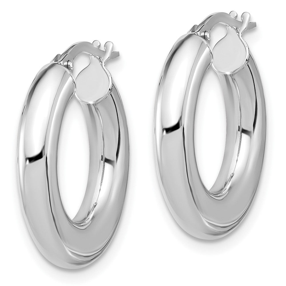 Polished Tube Hoop Earrings