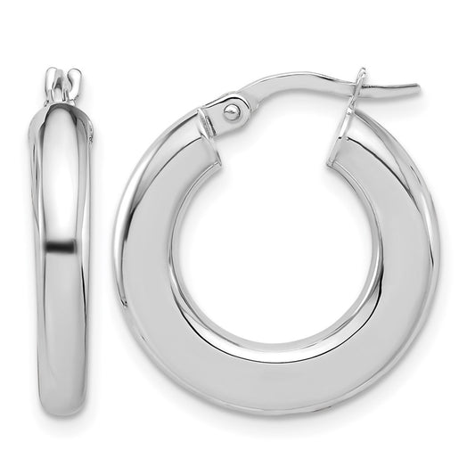 Polished Tube Hoop Earrings